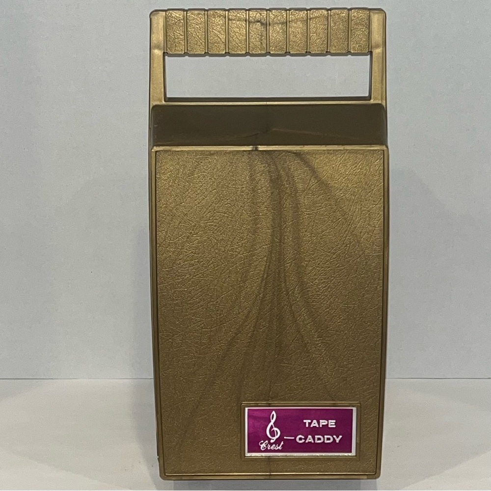 Vintage & Rare 1970’s MCM Crest 8 Track Tape Caddy Carrier Music 10 Tape Holder